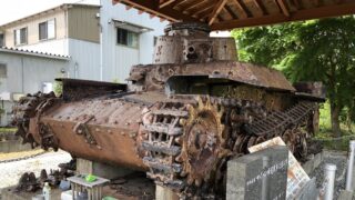 若獅子神社に奉納された「九七式中戦車（チハ車）」と「オイ車」レビュー 