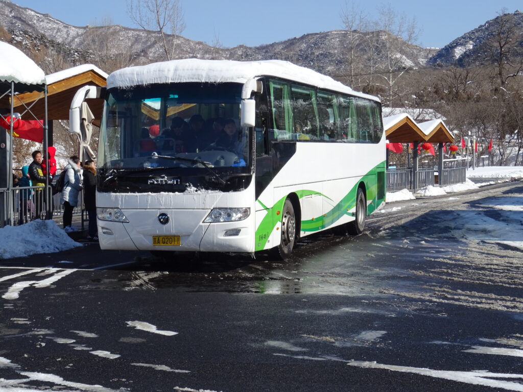 慕田峪長城のシャトルバス