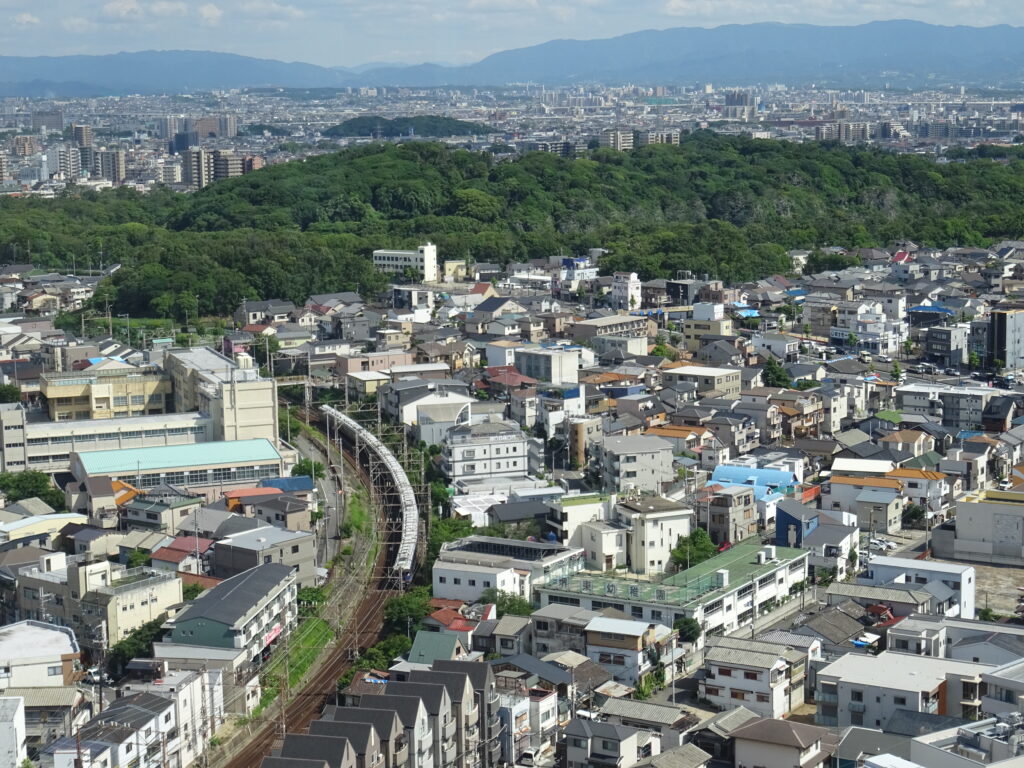展望ロビーから仁徳天皇陵