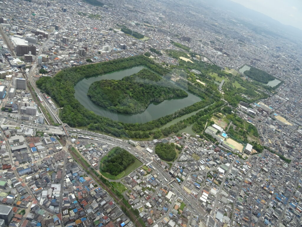 仁徳天皇陵を上空からその2