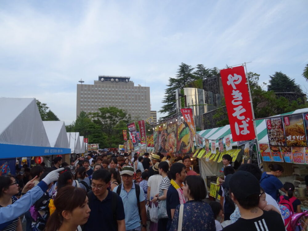 勾当台公園おまつり広場の屋台