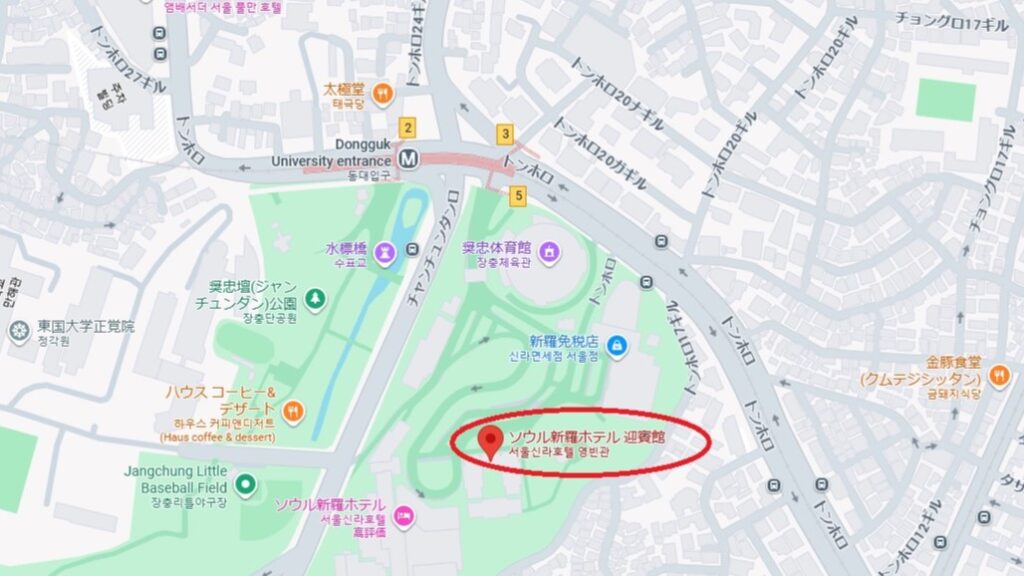 博文寺跡への地図