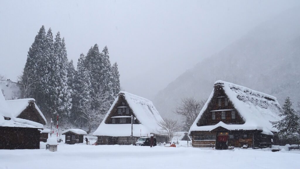 白川郷と五箇山の観光に必要な時間の違い